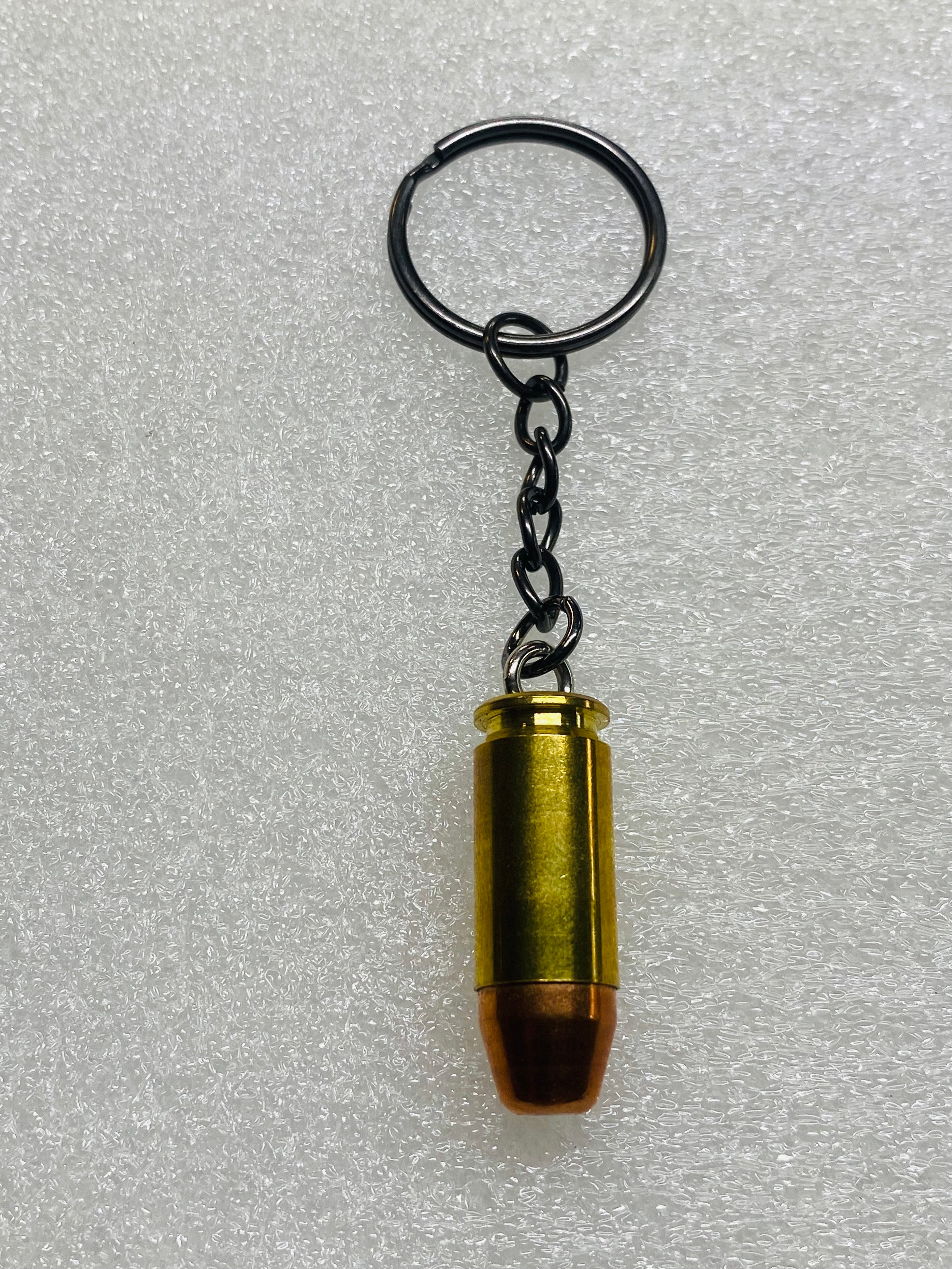 .40 Cal Bullet FMJ Keychain Key Chain Unique Gift W/Black Keychain