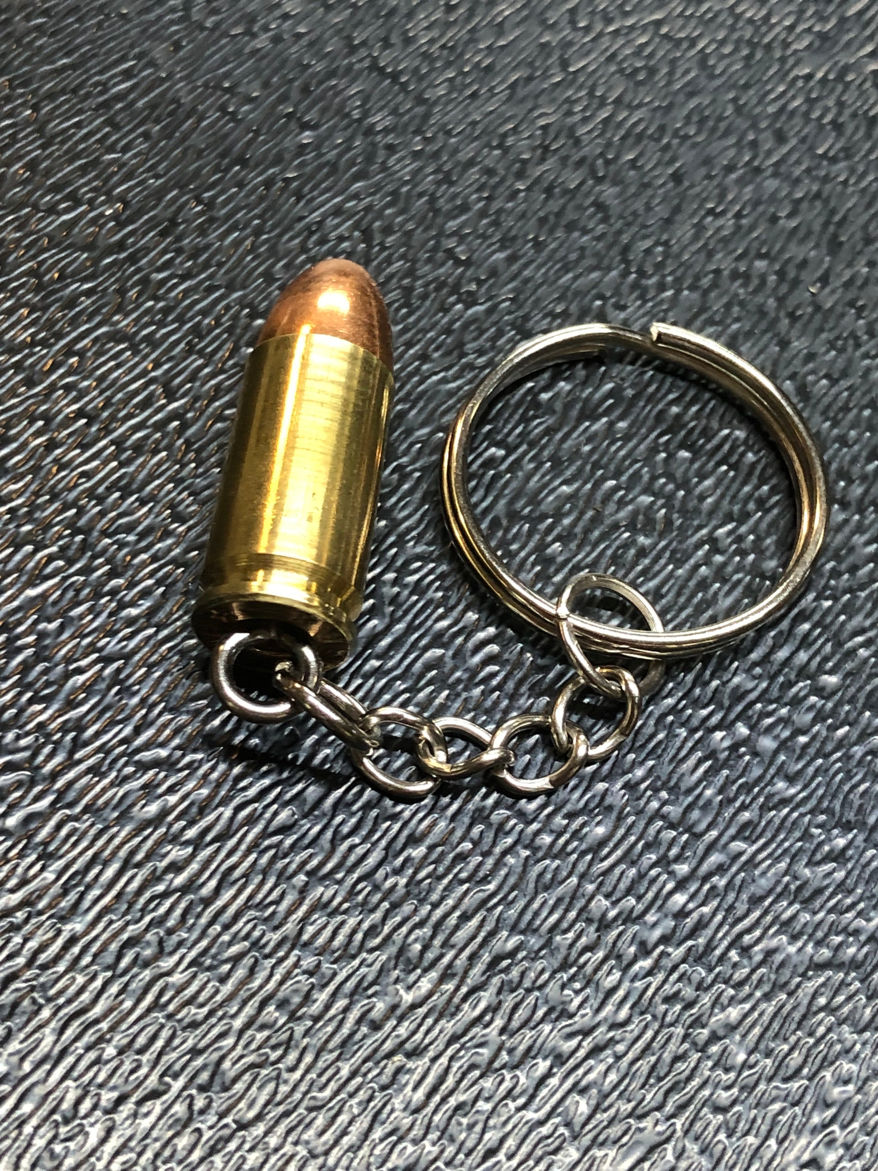 9mm Bullet FMJ Keychain Key Chain Unique Gift