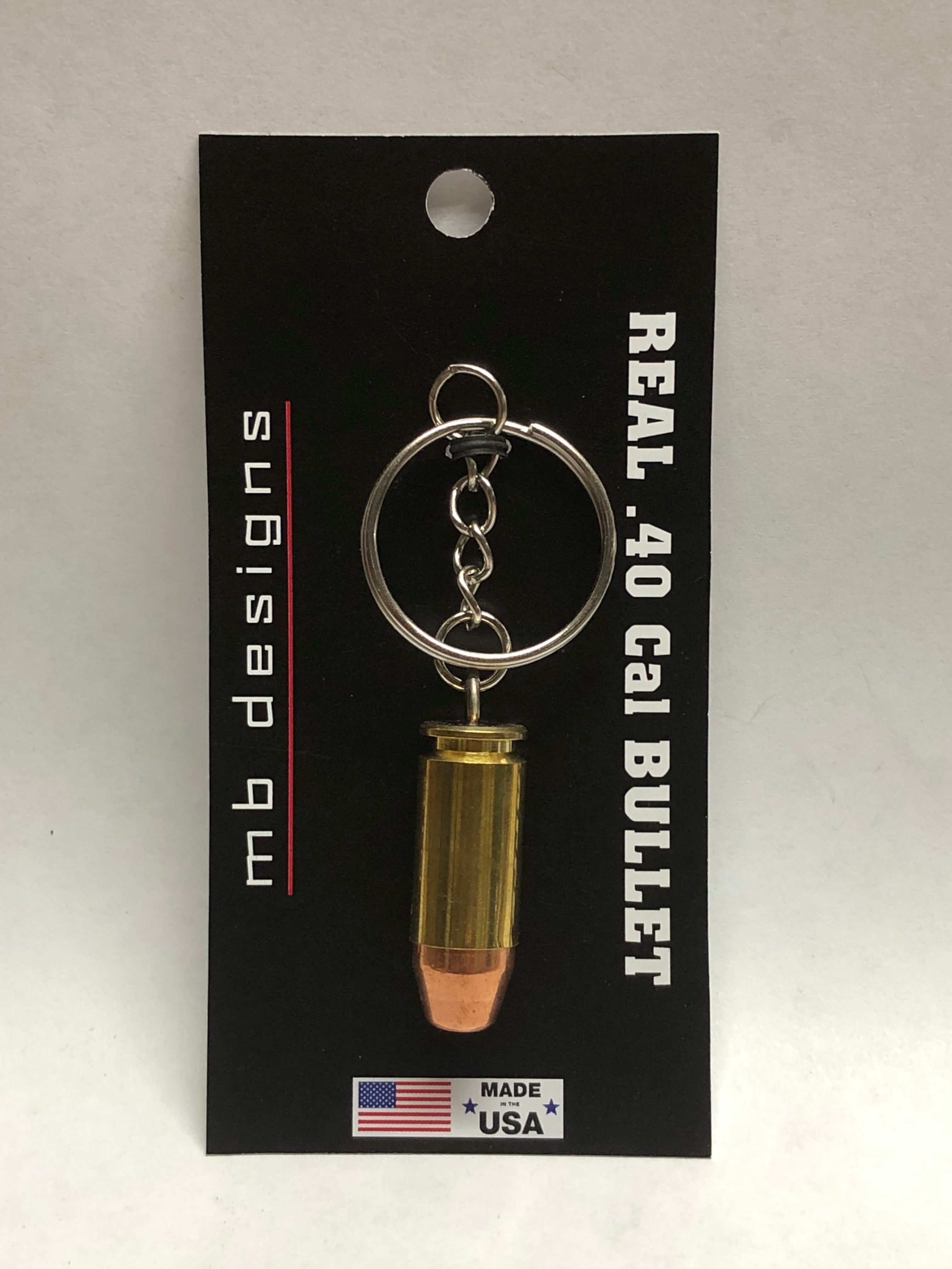 .40 Cal Bullet FMJ Keychain Key Chain Unique Gift