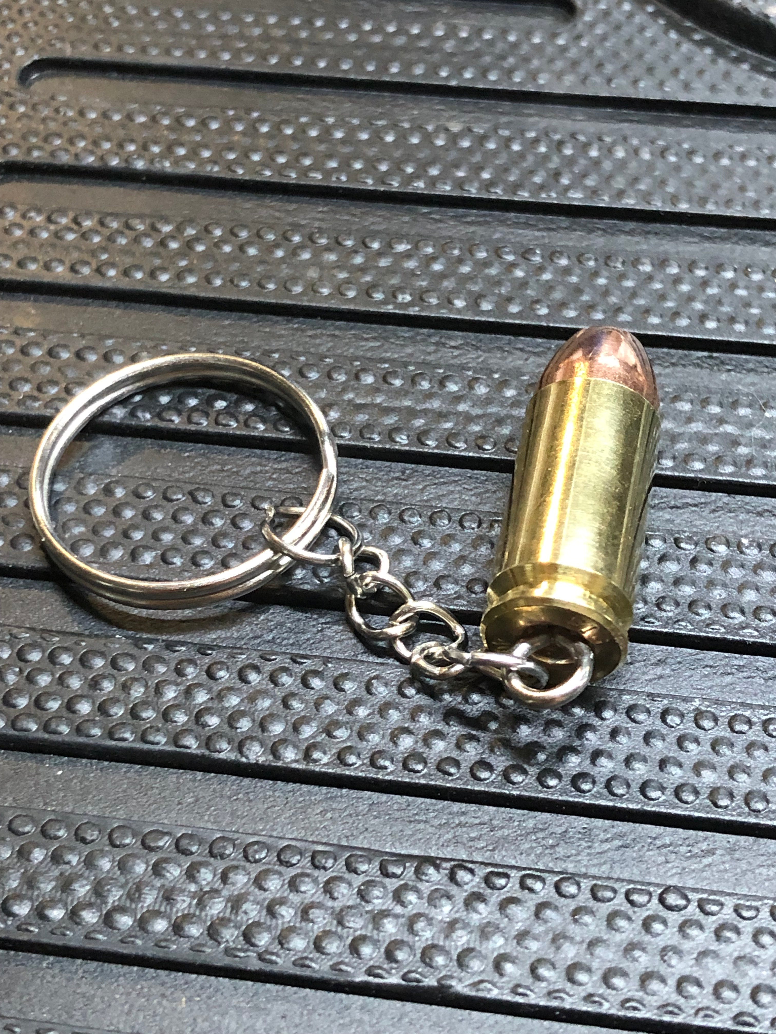 .40 Cal Bullet Hollow Point Keychain Key Chain Unique Gift
