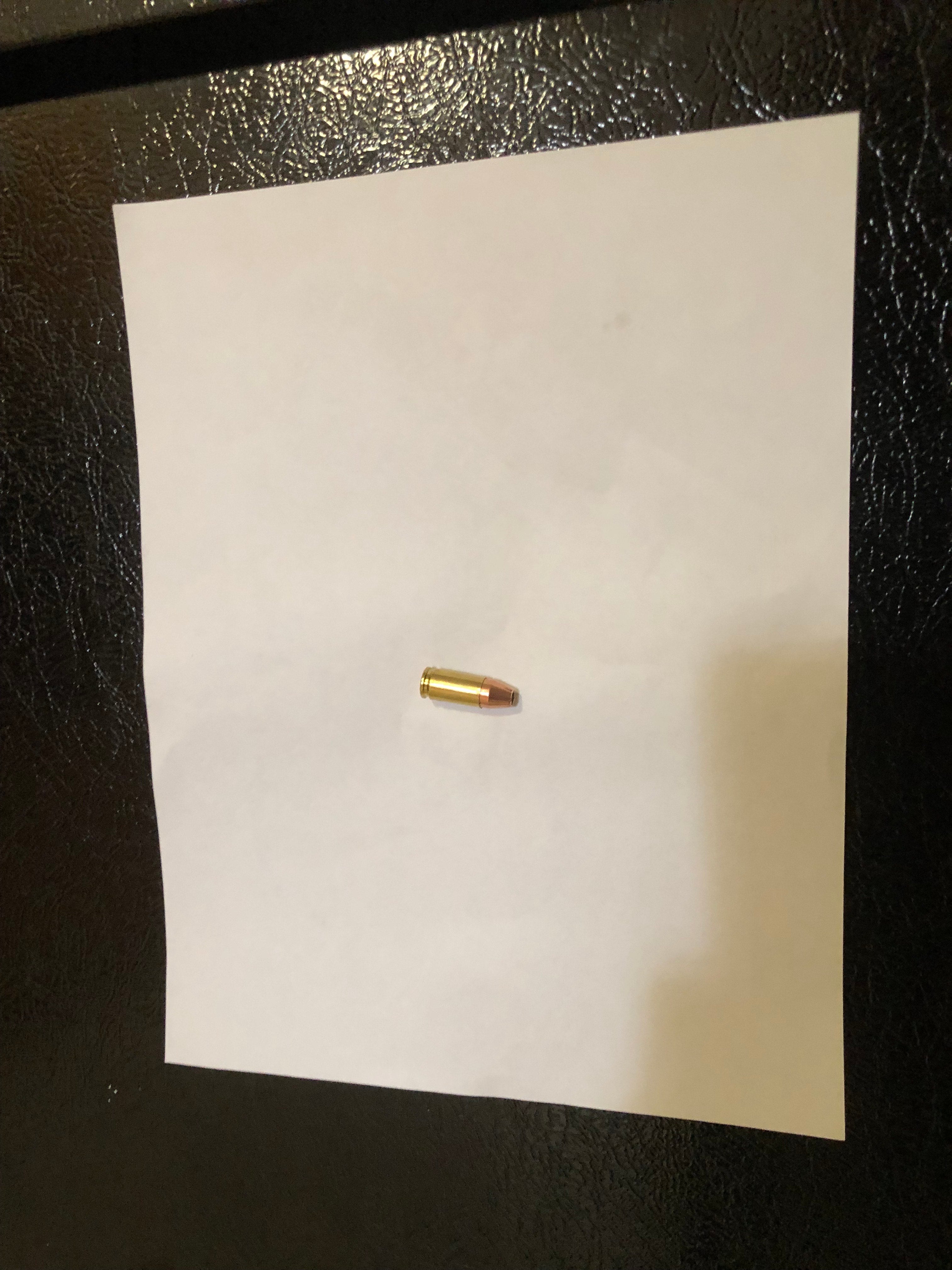 6 Pack Of 9mm Hollow Point Bullet Fridge Toolbox Magnets