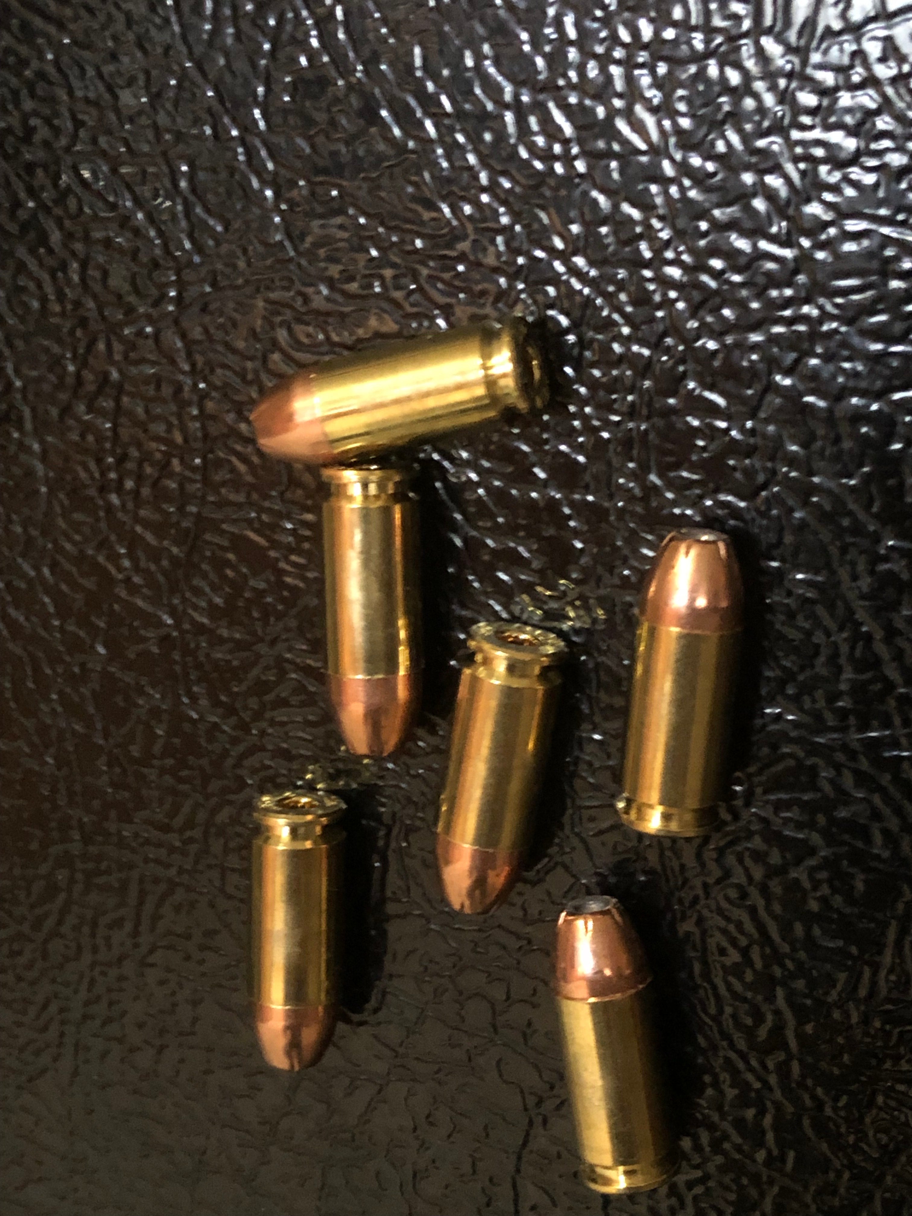 6 Pack Of 9mm Hollow Point Bullet Fridge Toolbox Magnets
