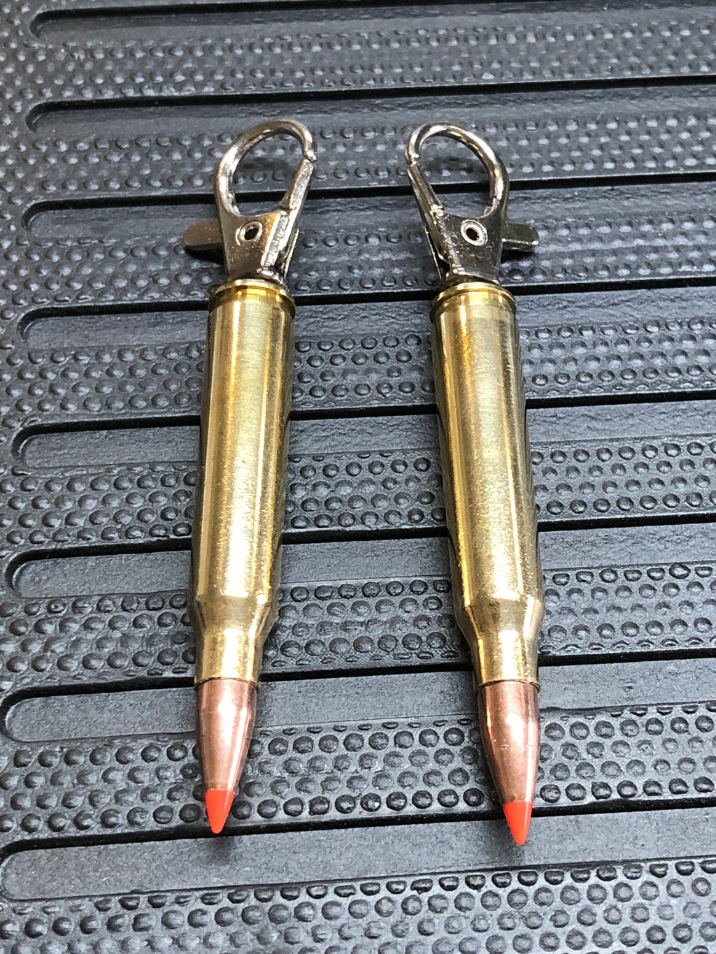 Pair Of .223 5.56 Bullet Zipper Pulls Or Keychains Unique Gift