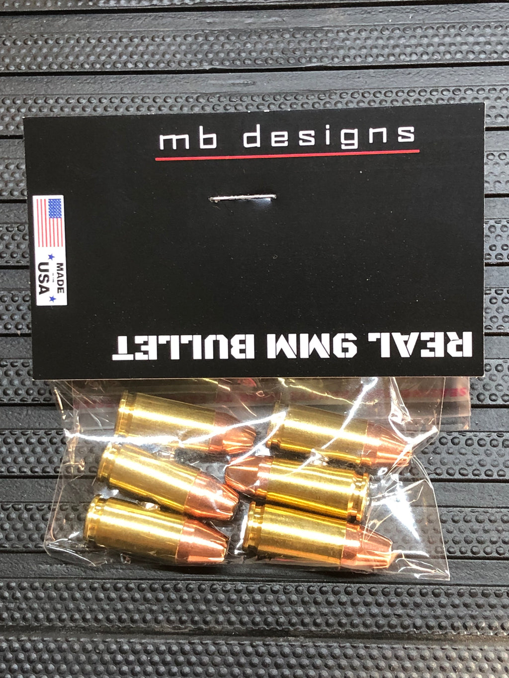 6 Pack Of 9mm Hollow Point Bullet Fridge Toolbox Magnets