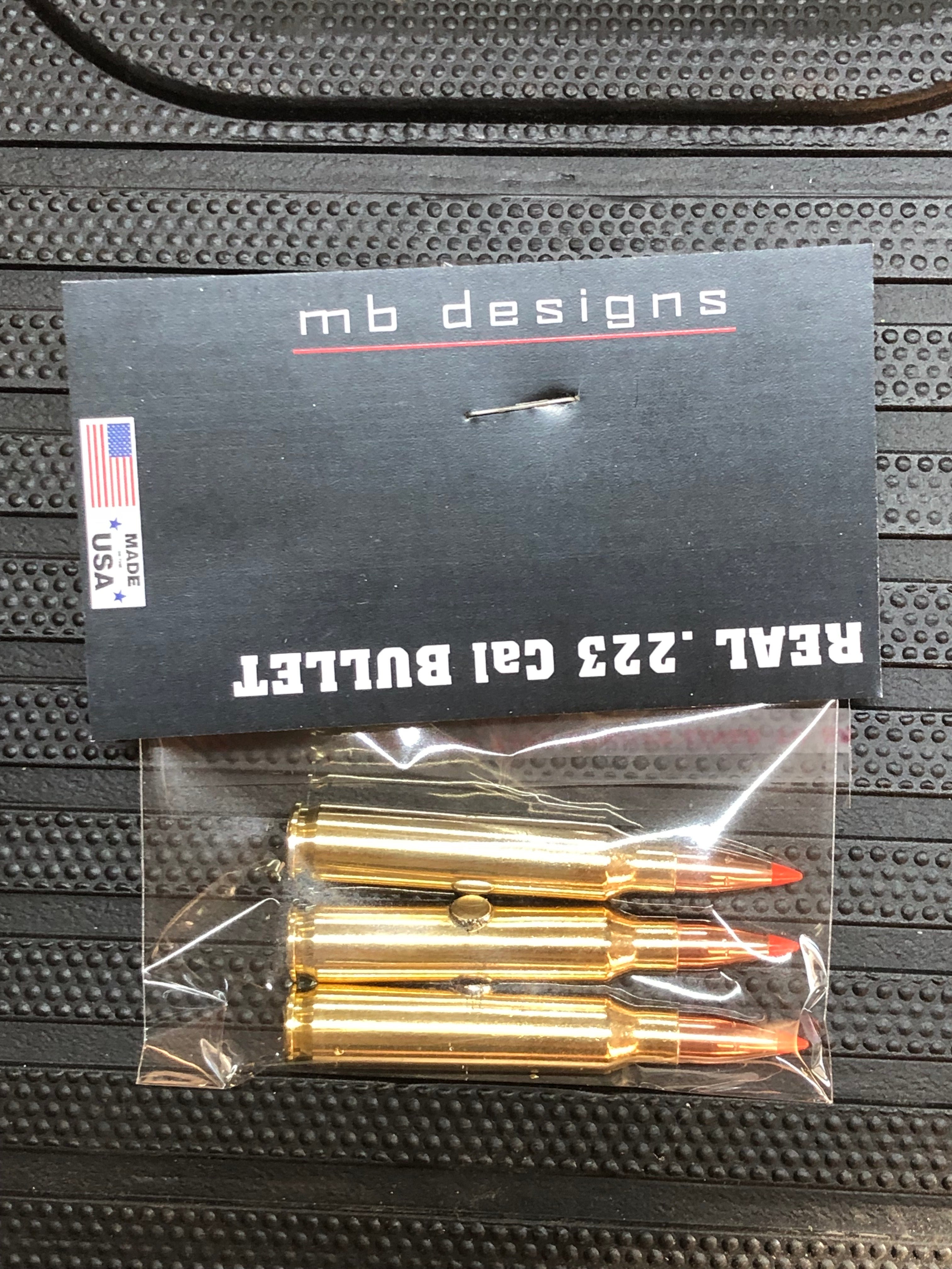 Pack Of 3 .223 5.56 Bullet Fridge Toolbox Magnets
